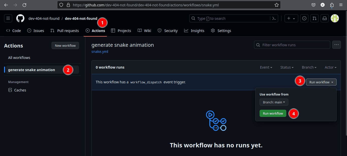 Gh run workflow